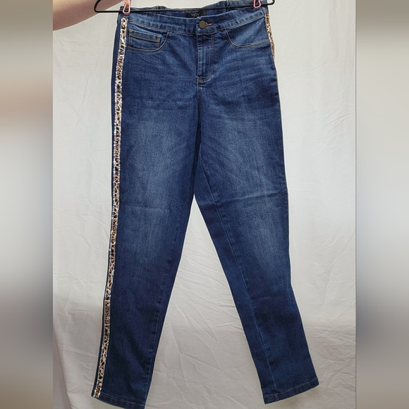 cenia convi jeans ankle Length Jeans Basic Signature Style with Leopard print - Picture 11 of 13